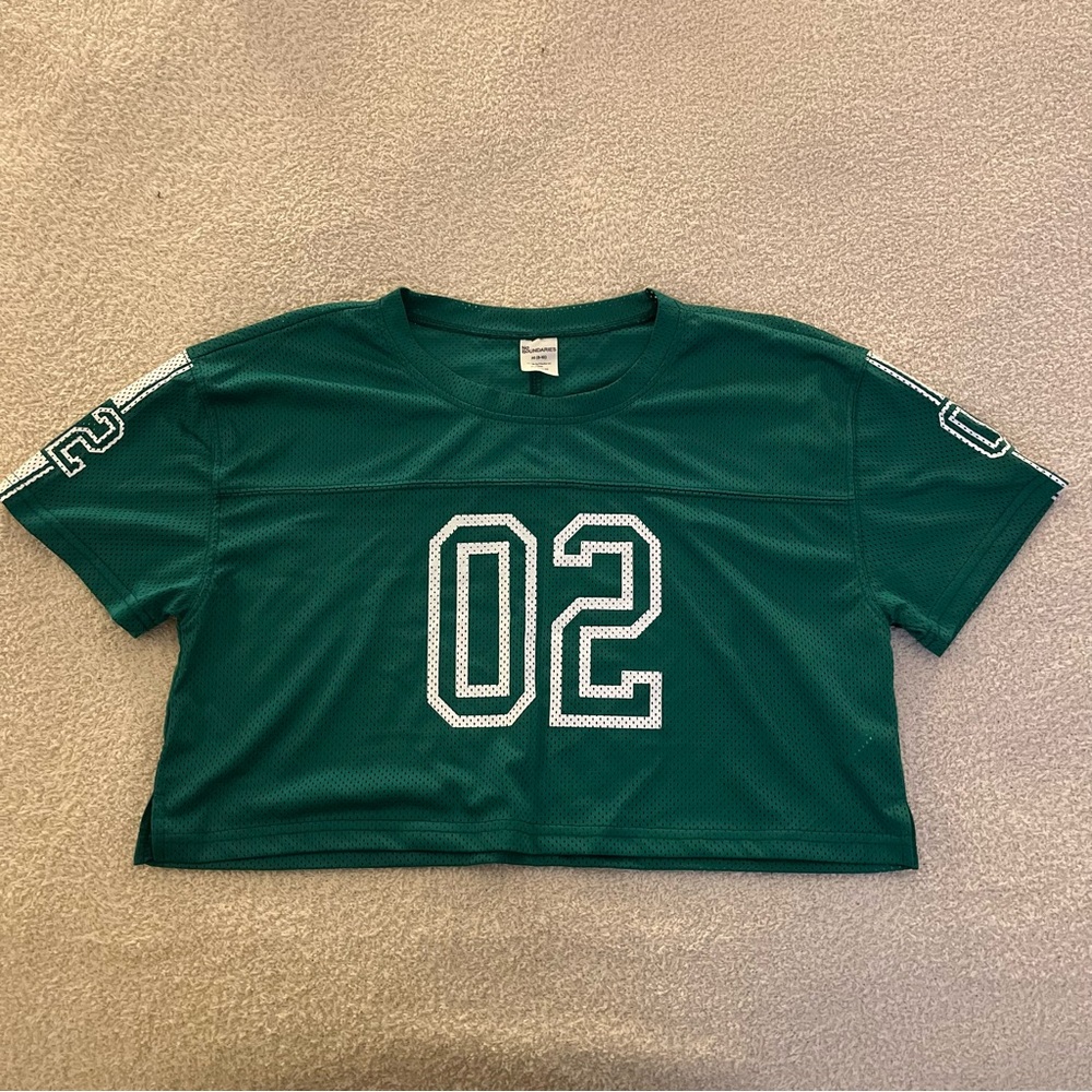 No Boundaries Green Mesh Top 02